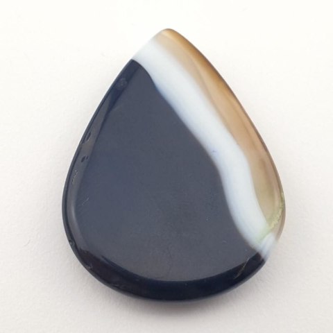 Striped agate cabochon 37x28 mm no 27 Striped agate cabochon 37x28 mm no 27