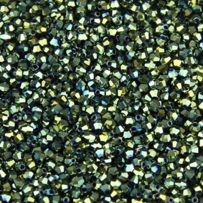 Bicone 3 mm Green 50szt