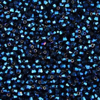 Bicone 3 mm Sapphire Blue 50 pcs