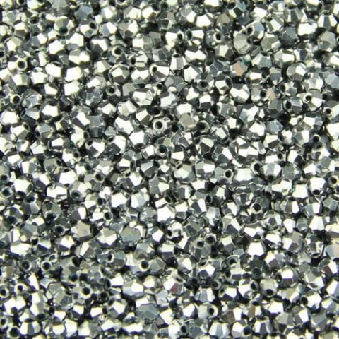 Bicone 3mm Silver 50pcs Bicone 3mm Silver 50pcs