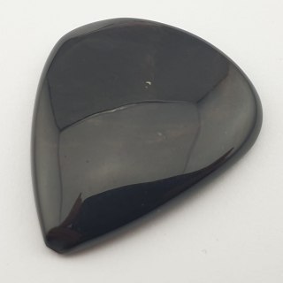 Copper obsidian cabochon 3.2x2.7 no 17