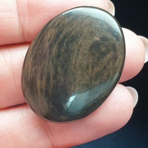 Obsidian copper cabochon 3.3x2.5 No. 31 Obsidian copper cabochon 3.3x2.5 No. 31
