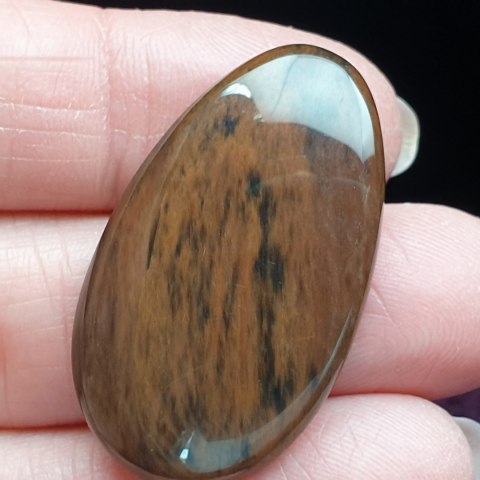 Obsidian copper cabochon 3.5x2.1 no. 36 Obsidian copper cabochon 3.5x2.1 no. 36