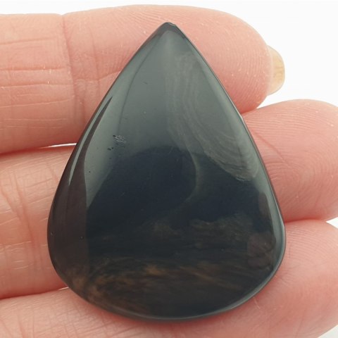 Obsidian copper cabochon 3.5x2.7 no. 13 Obsidian copper cabochon 3.5x2.7 no. 13