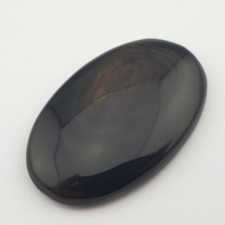 Copper obsidian cabochon 3.7x2.3 no 6