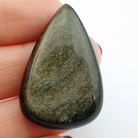Gold obsidian cabochon 3.7x2.5 cm No. 7 Gold obsidian cabochon 3.7x2.5 cm No. 7