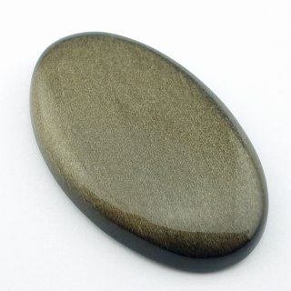 Gold obsidian cabochon 4.2x1.6 cm no 24