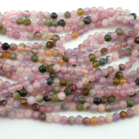 Tourmaline faceted ball 3 mm 20 pcs Tourmaline faceted ball 3 mm 20 pcs