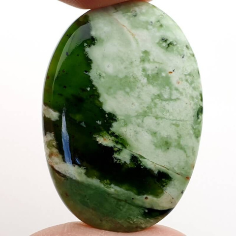 Chrome chalcedony cabochon 37x16 mm no 20 Chrome chalcedony cabochon 37x16 mm no 20
