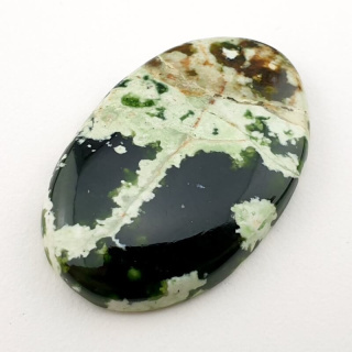Chrome chalcedony cabochon 37x25 mm no. 1