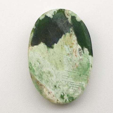 Chrome chalcedony cabochon 40x16 mm no. 21 Chrome chalcedony cabochon 40x16 mm no. 21