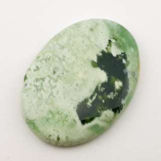 Chrome chalcedony cabochon 41x29 mm no. 3