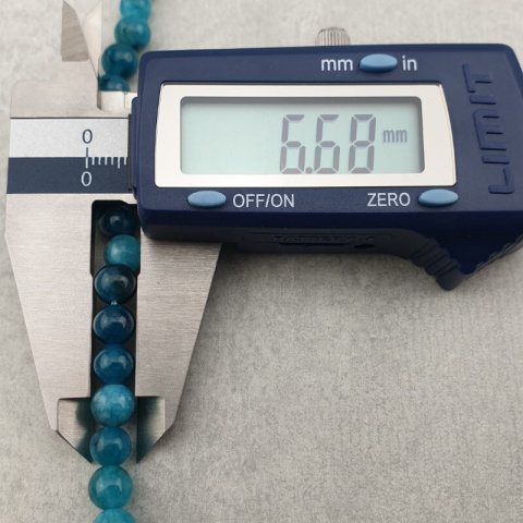 Jadeit kolor apatyt kula 6 mm sznur Jadeit kolor apatyt kula 6 mm sznur