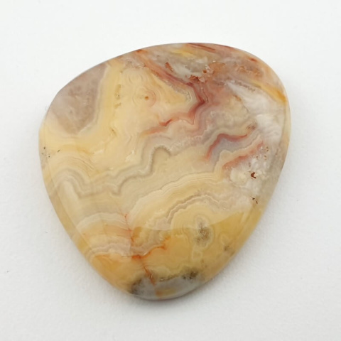 Crazy lace agate yellow cabochon 36x31 mm no 35 Crazy lace agate yellow cabochon 36x31 mm no 35