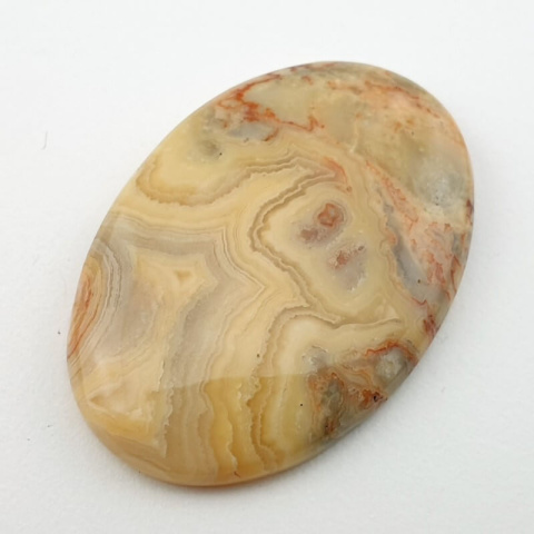 Crazy lace agate yellow cabochon 37x26 mm no 22 Crazy lace agate yellow cabochon 37x26 mm no 22