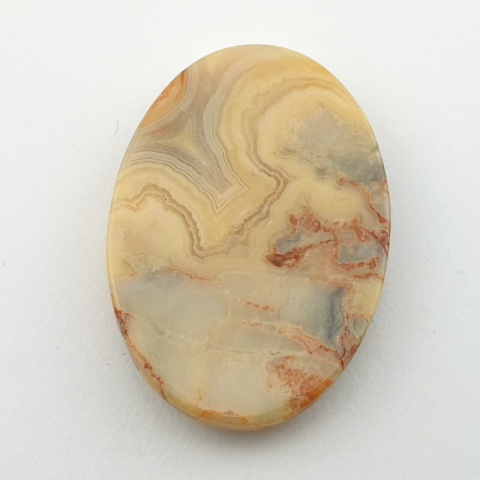 Crazy lace agate yellow cabochon 37x26 mm no 22 Crazy lace agate yellow cabochon 37x26 mm no 22