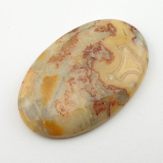 Lace agate yellow cabochon 40x26 mm no 34