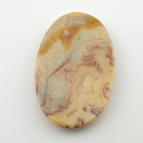 Crazy lace agate yellow cabochon 40x26 mm no 34 Crazy lace agate yellow cabochon 40x26 mm no 34