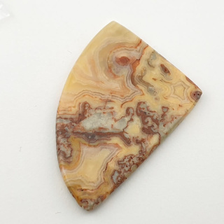 Lace agate yellow cabochon 40x30 mm no 28