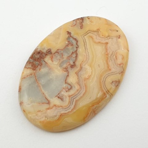 Crazy lace agate yellow cabochon 41x28 mm no. 24 Crazy lace agate yellow cabochon 41x28 mm no. 24
