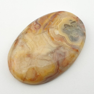 Lace agate yellow cabochon 43x29 mm no. 33