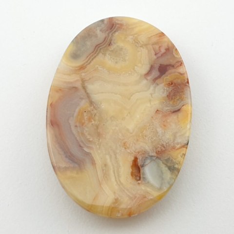 Lace agate yellow cabochon 43x29 mm no. 33 Lace agate yellow cabochon 43x29 mm no. 33