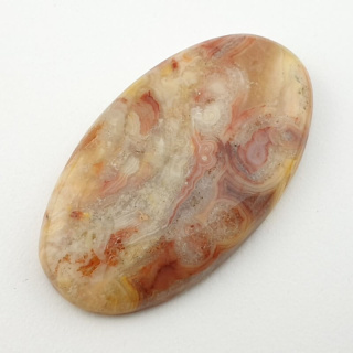 Lace agate yellow cabochon 44x25 mm no 29