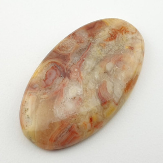 Lace agate yellow cabochon 44x25 mm no 29