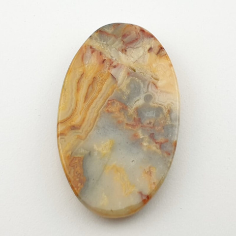 Crazy lace agate yellow cabochon 46x27 mm no 27 Crazy lace agate yellow cabochon 46x27 mm no 27