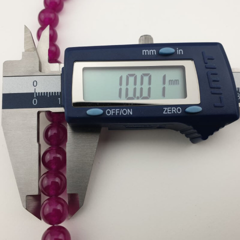Jadeit fuksja kula 10 mm 5 szt Jadeit fuksja kula 10 mm 5 szt