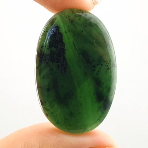 Nephrite cabochon 38x24 mm no. 45 Nephrite cabochon 38x24 mm no. 45