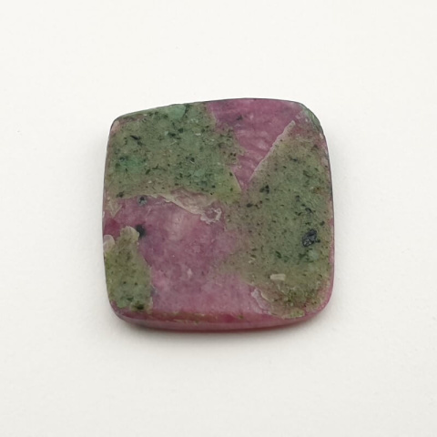 Zoisite with ruby cabochon 26x23 mm no. 45 Zoisite with ruby cabochon 26x23 mm no. 45