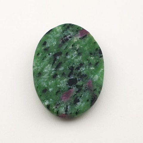 Zoisite with ruby cabochon 39x25 mm no 47 Zoisite with ruby cabochon 39x25 mm no 47