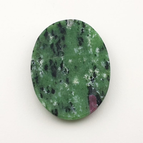 Zoisite with ruby cabochon 40x28 mm no. 43 Zoisite with ruby cabochon 40x28 mm no. 43