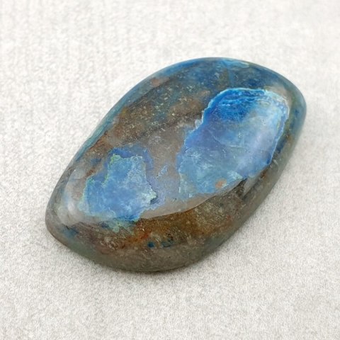 Chrysocolla with azurite cabochon 26x17 mm no 132 Chrysocolla with azurite cabochon 26x17 mm no 132