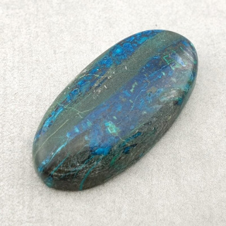 Chrysocolla with azurite cabochon 31x15 mm no 161