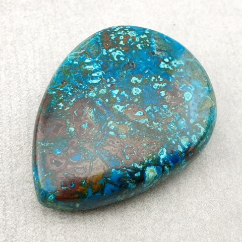 Chrysocolla with azurite cabochon 32x24 mm no. 141 Chrysocolla with azurite cabochon 32x24 mm no. 141