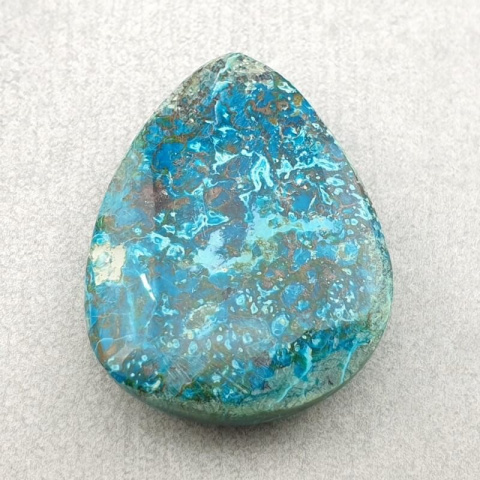 Chrysocolla with azurite cabochon 32x24 mm no. 141 Chrysocolla with azurite cabochon 32x24 mm no. 141