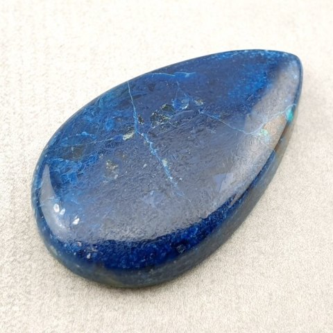 Chrysocolla with azurite cabochon 33x19 mm no 125 Chrysocolla with azurite cabochon 33x19 mm no 125
