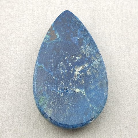 Chrysocolla with azurite cabochon 33x19 mm no 125 Chrysocolla with azurite cabochon 33x19 mm no 125