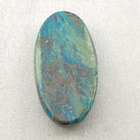 Chrysocolla with azurite cabochon 35x19 mm no. 172 Chrysocolla with azurite cabochon 35x19 mm no. 172