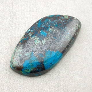Chrysocolla with azurite cabochon 36x19 mm no. 175