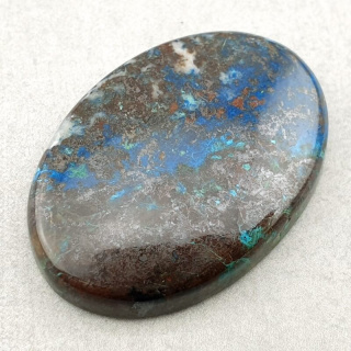 Chrysocolla with azurite cabochon 36x25 mm no 127