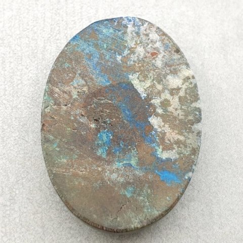 Chrysocolla with azurite cabochon 36x25 mm no 127 Chrysocolla with azurite cabochon 36x25 mm no 127