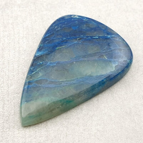 Chrysocolla with azurite cabochon 37x25 mm no. 120 Chrysocolla with azurite cabochon 37x25 mm no. 120