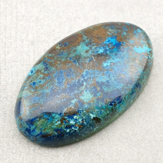 Chrysocolla with azurite cabochon 39x22 mm no 173