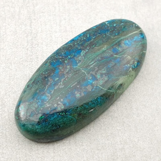 Chrysocolla with azurite cabochon 40x19 mm no. 176