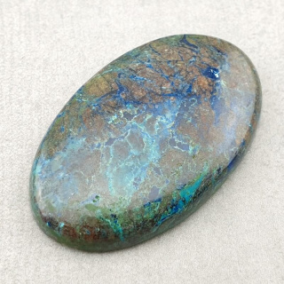 Chrysocolla with azurite cabochon 40x24 mm no 177