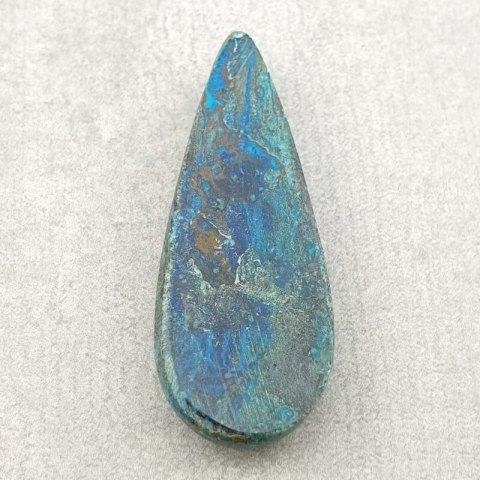 Chrysocolla with azurite cabochon 41x16 mm no. 140 Chrysocolla with azurite cabochon 41x16 mm no. 140