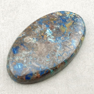 Chrysocolla with azurite cabochon 41x24 mm no 131